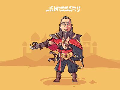 Desert assasin 2d art 2d character art assassin characer charachter design design flat illustation illustrator vector vectorart warrior