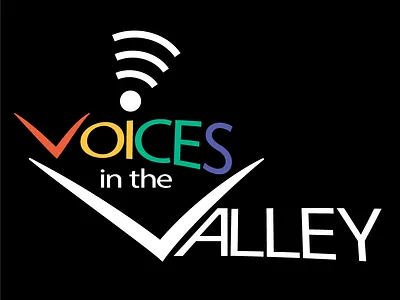 Voices in the Valley Logo clean creative wisdom design logo non profit simple