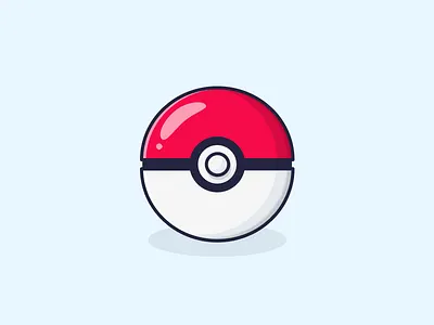 Pokeball ball design game illustration pokeball pokemon vector