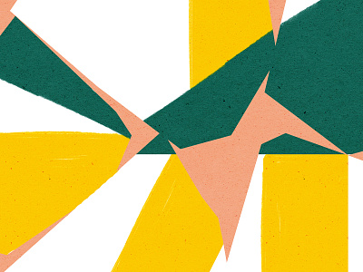 Just Making bold color green illustration orange shape shapes texture white yellow