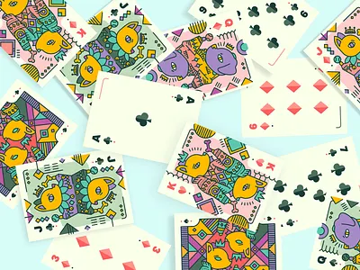 Pupper Playing Cards ace card game cards cute design dog illustration jack king queen vector