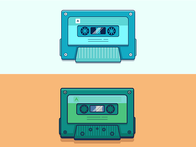 Vector Cassette Illustration flat illustration illustration illustrator illustrator cc vector art vector illustration
