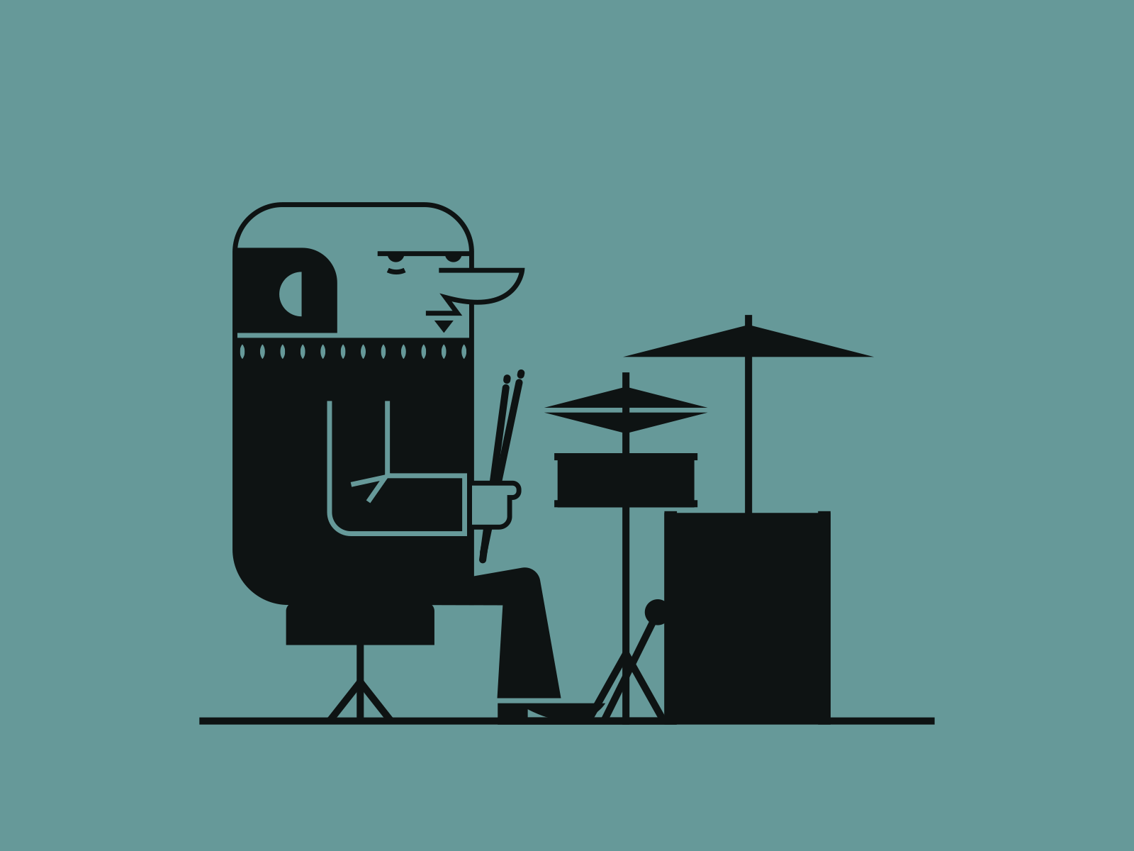 Drums by Rick Hines on Dribbble
