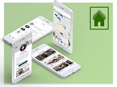 Perfect properties app branding design flat minimal ui ux web