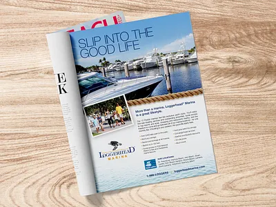 LM Magazine Ad ad ad agency boating boats club family fishing loggerhead magazne marina turtles water west palm beach