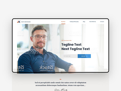 45 minute design contest clean coaching contests health landing ui deisgn website