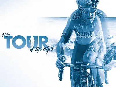 2019 Tour of The Alps alps athlete bike campaign custom type cycling design graphic graphic design marketing sports tour touring type typeography