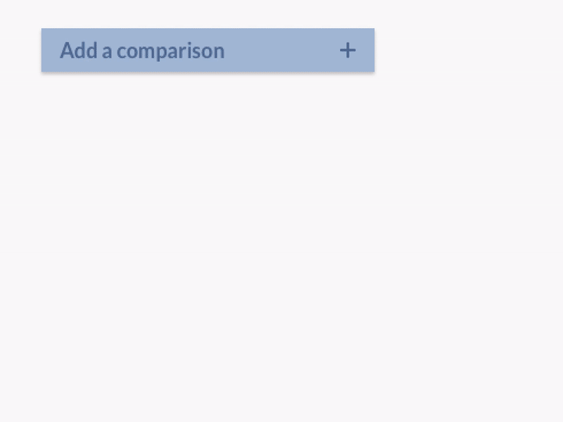Add a Comparison Animation animation comparison dropdown fortnite interaction design product design search