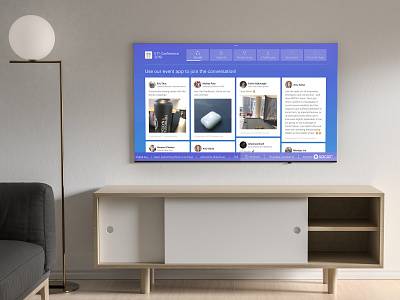 Live Displaying on TV Monitor application design display interface live product television tv interface