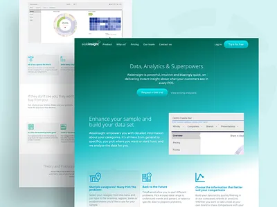Trade Marketing platform - Website clean company design features page flatdesign gradients landing page live minimal mockups ui ux visual design web website