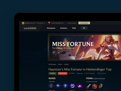 League of Legends Guides Site