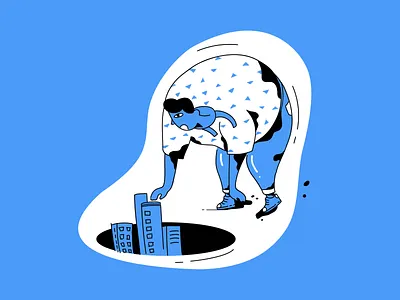 city illistration ui 插图 插画 设计