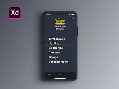 Smart Home App | The Dimmer Experience adobe xd concept app interaction design prototype smart home app ui ui design ux ux design