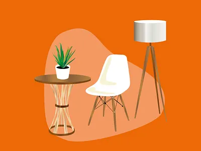 Drawing things I would like to own adobe card art colorful design design art furniture design home decor home design icon illustration illustrator indoor plants minimal minimalism plants vector vector artwork