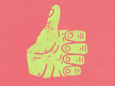 Thumbs up brand and identity branding design folkart hand drawn hand lettering icon illustration logo typography vector vintage