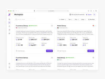 SaaS Dashboard Concept dashboard light mode product design saas dashboard startup dashboard ui ux