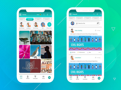 Polling app design election political polling ui