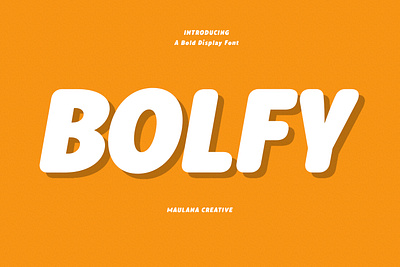 Bolfy Handwritten Display Font animation branding design font fonts graphic design logo nostalgic