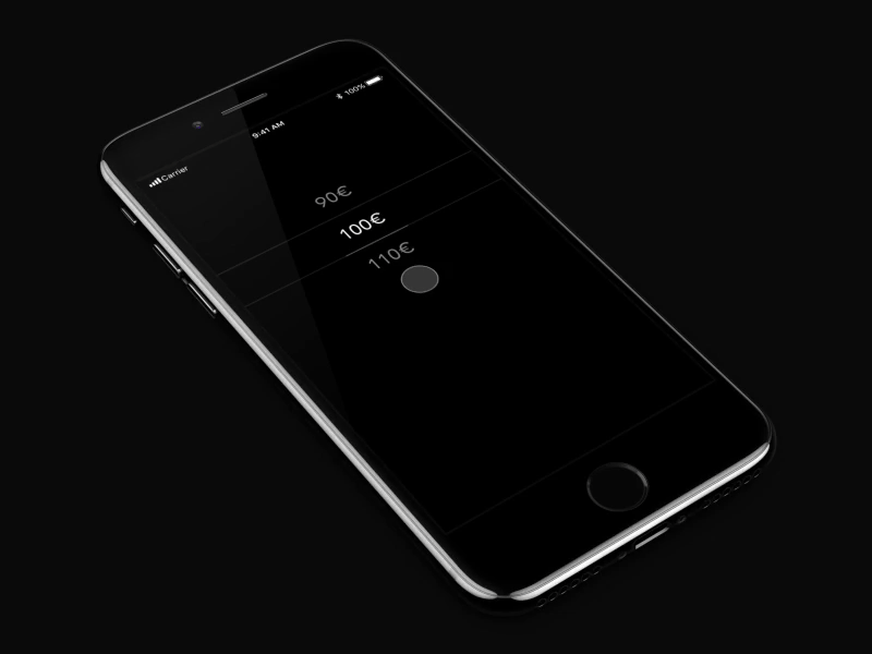Picker + input interaction animation app app animation gif input interaction interface ios keyboard microinteraction perspective perspective mockup picker principle ui
