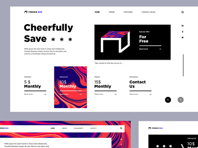 Freebie box design digital interaction design logo typography ux vector web