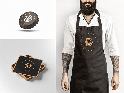 Dunav Craft Brewery - Logo in use - WIP beer brewery bulgaria cap craft brewery danube dcb dunav kliment kalchev logo design monogram monogram logo ruse