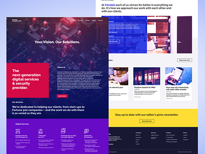 Tech company web design flat ui landign page landing design tech company ui design ux ux design webdesign website