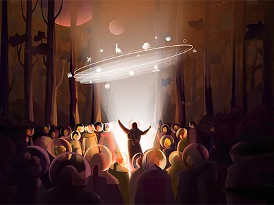 👽 Poster Illustration animation studio assembly character illustration characterdesign design digital illustration forest illustration kylebrushes people photoshop planet polarfux poster poster art poster illustration presentation science fiction scifi vienna