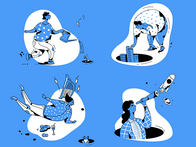 Illustration style 100天 illistration ui 插图 设计