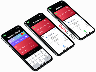 DailyUI::002 ~ Credit Card Checkout app apple apple pay credit card credit card checkout credit card design daily 100 challenge dailyui dailyui 001 design flat icon ios iphonex iphonexs minimal style ui ux visa