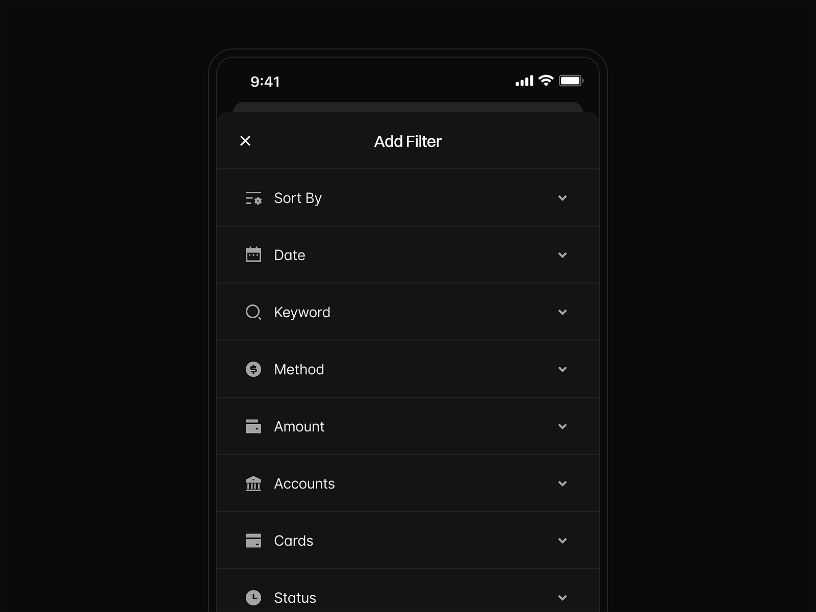 Mobile App Filter by Erkan Tecim on Dribbble