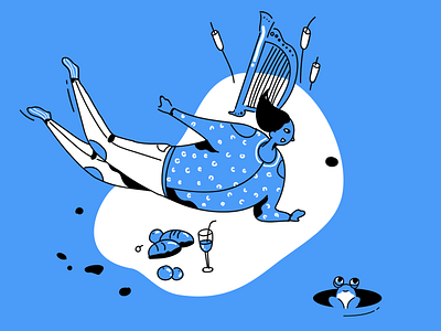 The picnic illistration ui 插图 设计