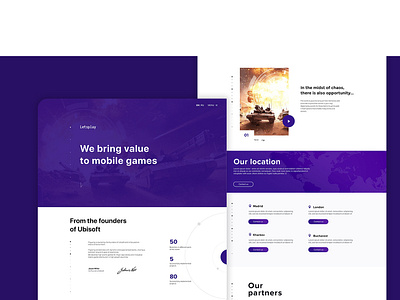 Letsplay branding design ui ux web