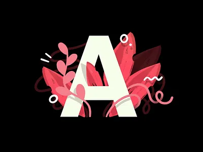A Is For Airbnb 2d airbnb business branding charachter custom darkcube design digitalart draw drawing grow illustration landing page lettering art logo pattern plants rental app ui vector web