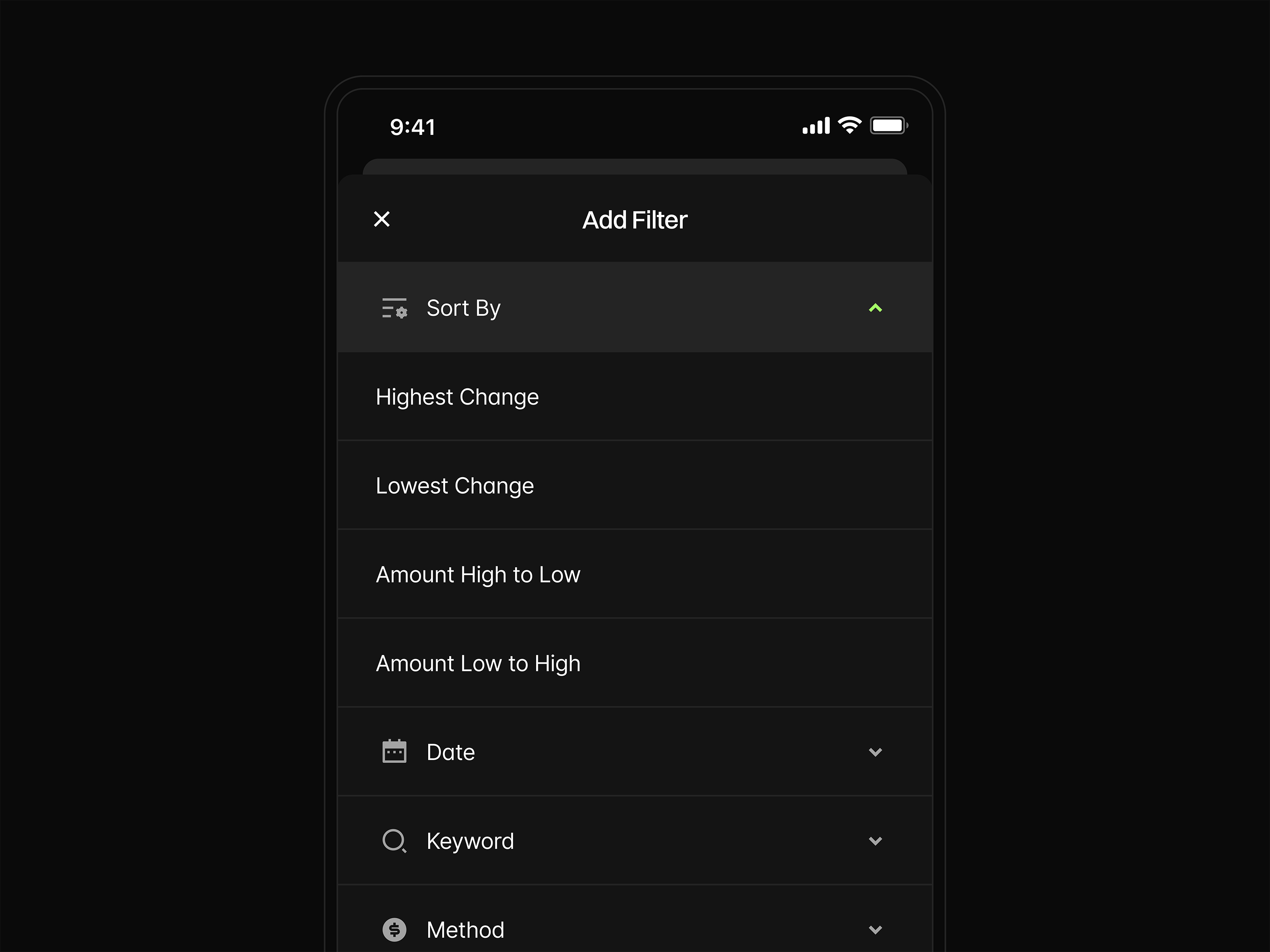 Mobile App Filter by Erkan Tecim on Dribbble