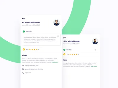 User Profile redesign interface ui user profile ux