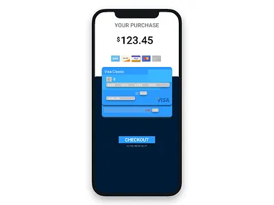 Credit Card Checkout #DailyUI 002 checkout creditcard dailyui dailyui 002 design illustration logo minimal mobile typography ui vector