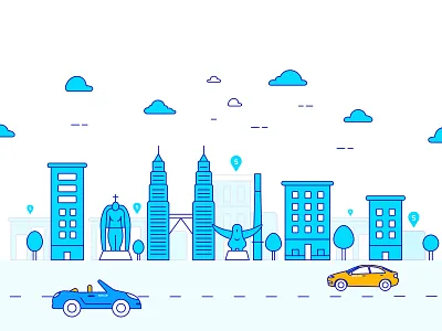 Socar car carillustrations carsharing icons illustration socar ui ux vector