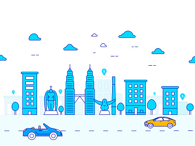 Socar car carillustrations carsharing icons illustration socar ui ux vector