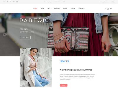 E Commerce Home Page design app ecommerce homepage online online shop online store sketch uiux webdesign