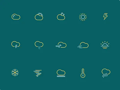 Weather Icon 2x app icon illustration ui 图标