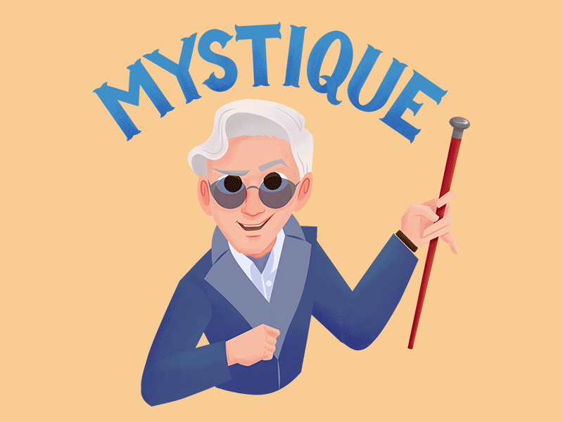 Dumbo Sticker: Mystique 2d after effects animation character character animation disney gif illustration motion sticker texture vector