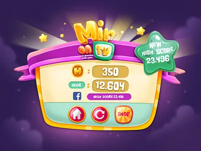 Mir on tv / Scoreboard 2d 2d artist app art color design digitalart digitalartist digitalartwork dribbbble game gameart illustration light neon score scoreboard shot ui art ui deisgn