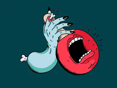 «Rundlauf» Madness colors illustration ping pong