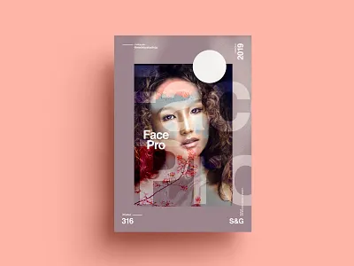 S&G.316.FacePro. adobe art collage collageart color gradient illustration love photoshop poster posterdesign retro summer swiss texture type typography vector