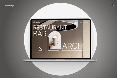 Arch Bar - Website Redesign Concept bar branding cafe cocktail design food landing page logo meal responsive restaurant ui ux webdesign website