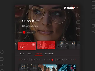 Video Platform UI Design account app application css dashboard design html tv series ui user interface ux video video app web web design website
