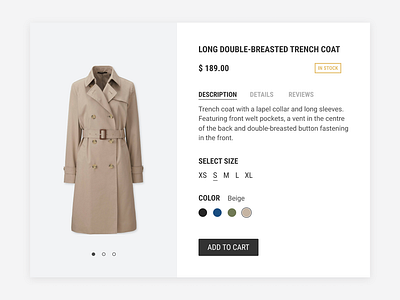 Daily UI #096 Currently In-Stock 096 dailyui