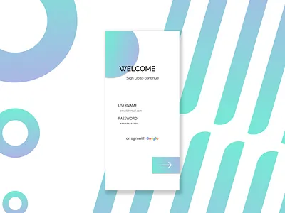 Minimal Sign Up app branding colors design figma google gradient interface ios minimal mobile mobile app ui
