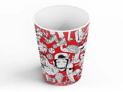 Coffee To Go brand and identity coffee doodle art illustration kids art packaging to go packaging