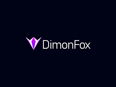 DimonFox Logo brand identity branding business logo corporate logo design diamond diamond brand diamond club diamond life diamond logo diamond logo design diamond shop diamond website diamonds dimond dimond logo fox logo logo minimal